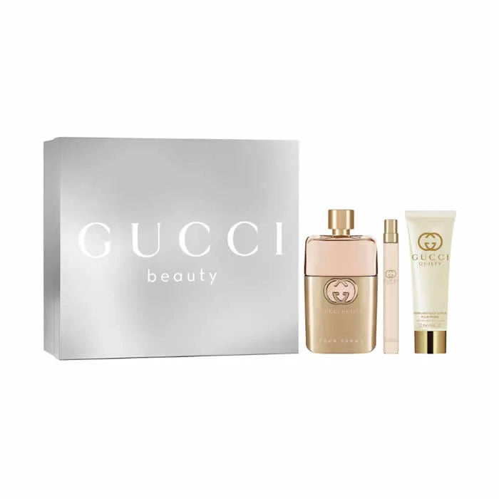Gucci Guilty Pour Femme Eau De Parfum Spray 90ml Set 3 Pieces