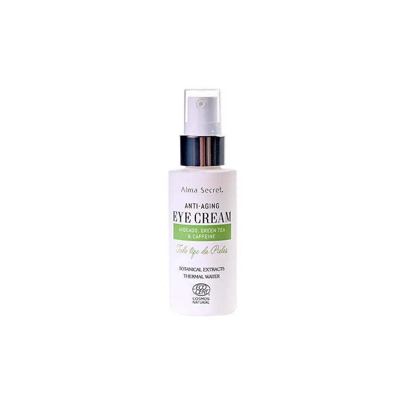 Alma Secret Eye Cream Antiedad Con Aguacate, Té Verde y Cafeína